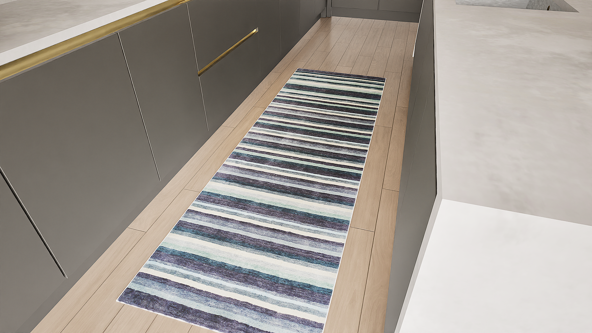 Spice Pepper Runner Stripe Rug