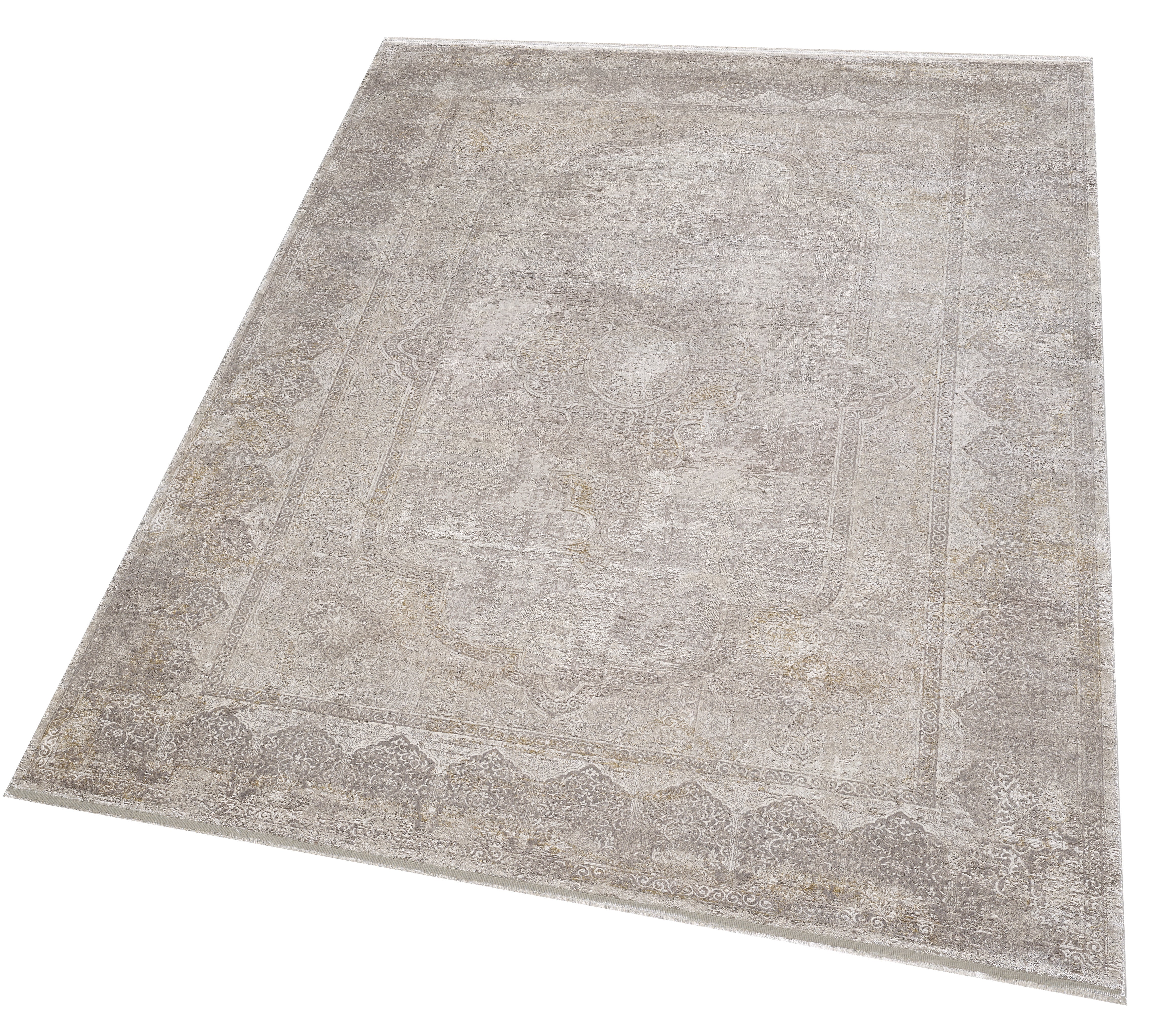Toros Distressed Medallion Natural Rug