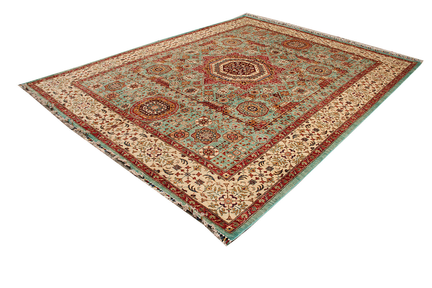 Mamluk Green Rug PC 50251 - 3.14m X 2.49m