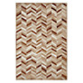 Cow Hide Chevron Natural Rug