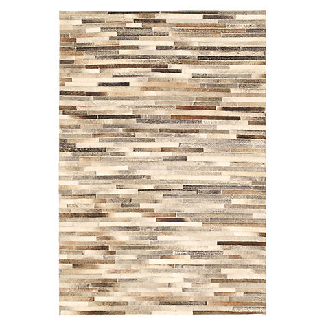 Cow Hide Stripe Natural Rug