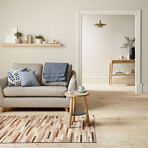 Cow Hide Stripe Natural Rug