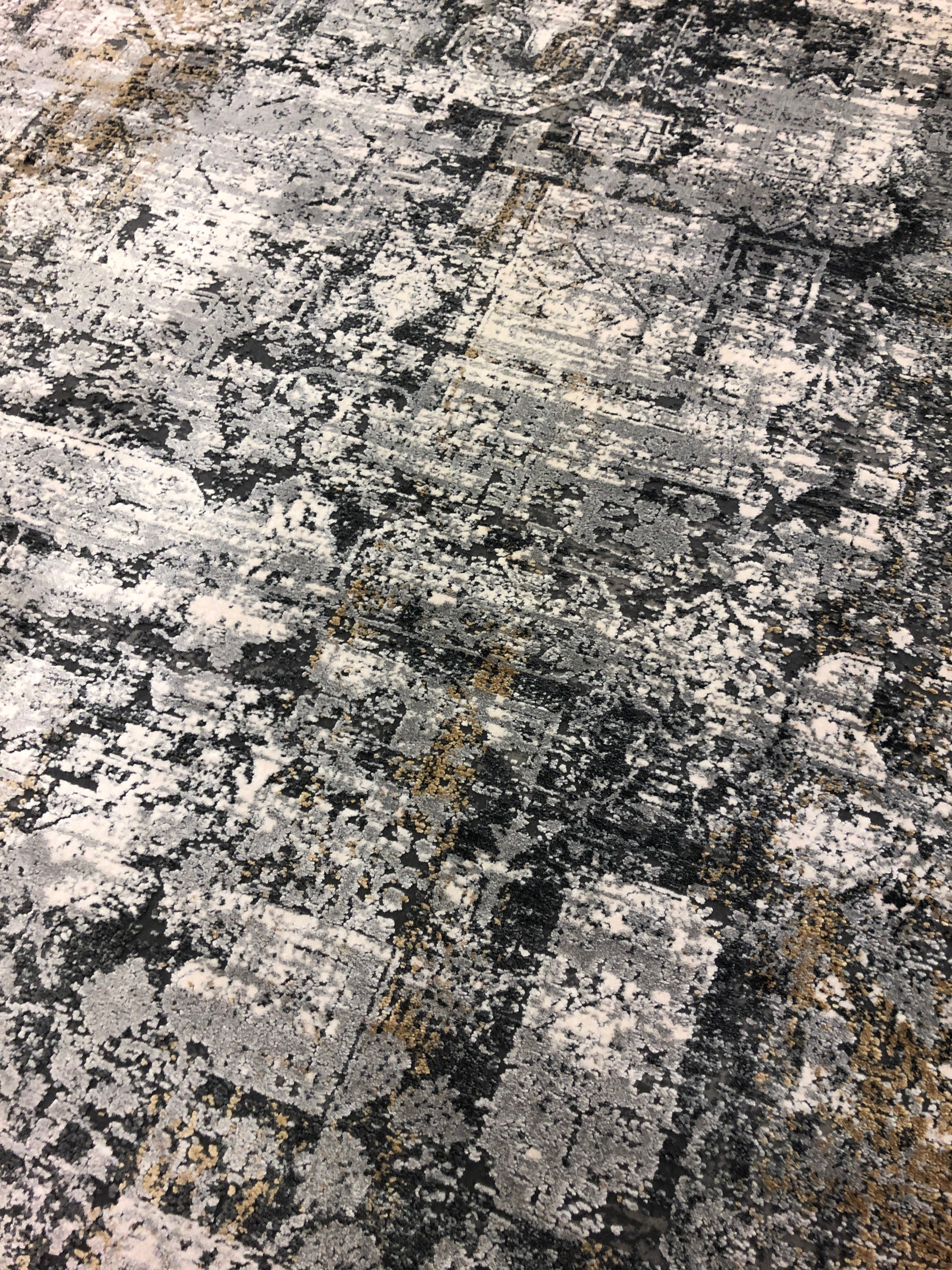 Toros Distressed Grace Frost Grey Rug
