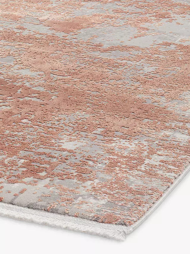 Toros Distressed Ombre Terracotta Pink Rug