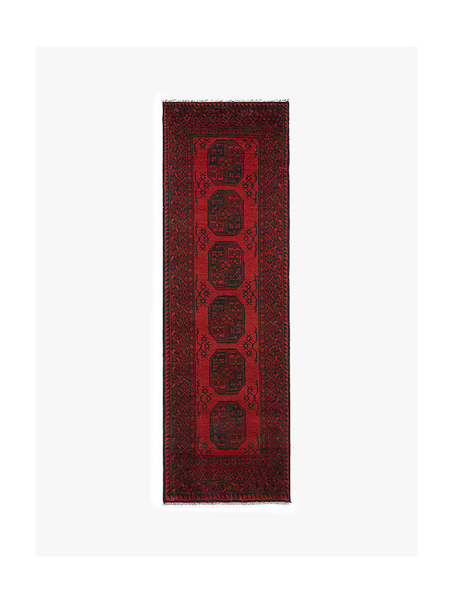 Red Afghan Rug - Elephant Foot