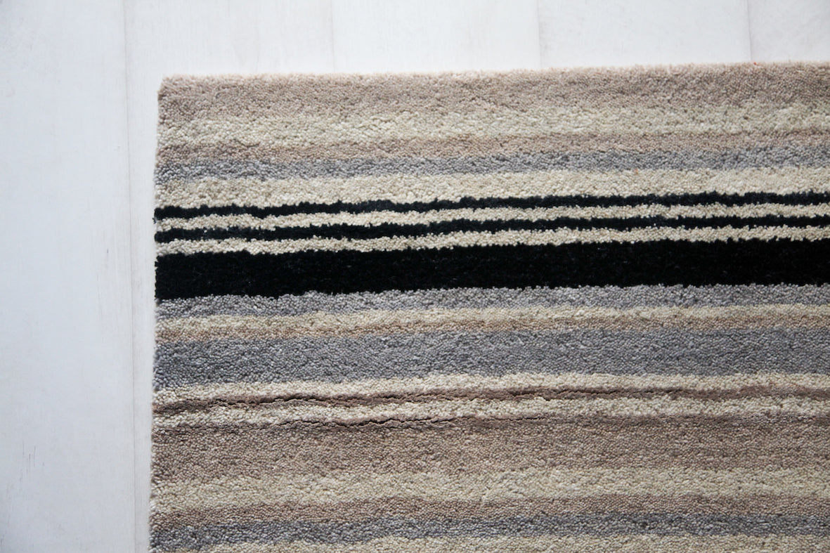 Supreme Handloom Black Rug