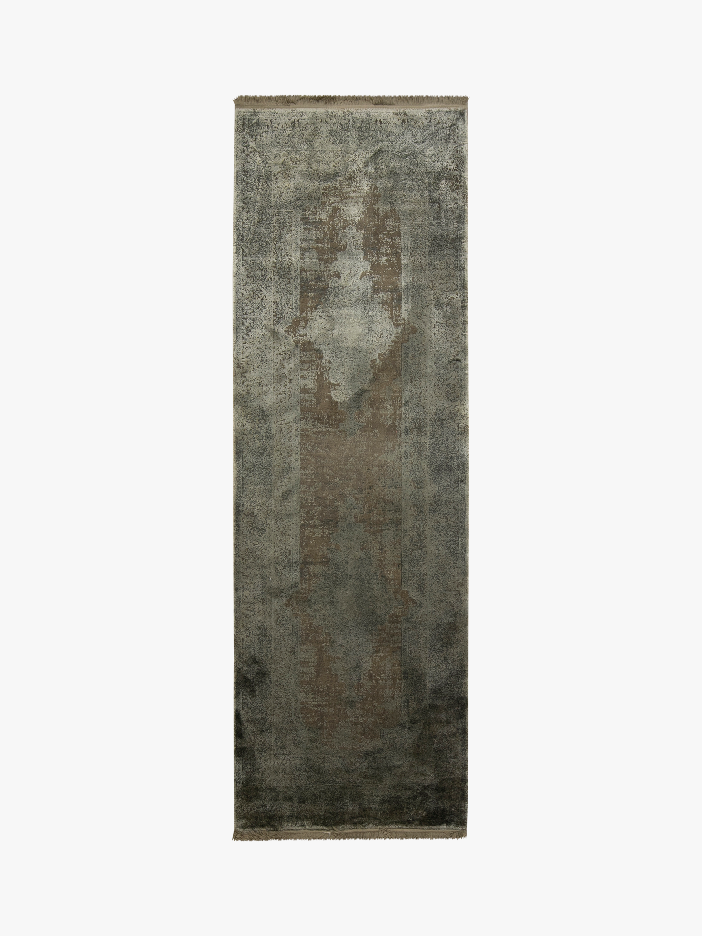 Toros Distressed Medallion Mink Overdyed Rug