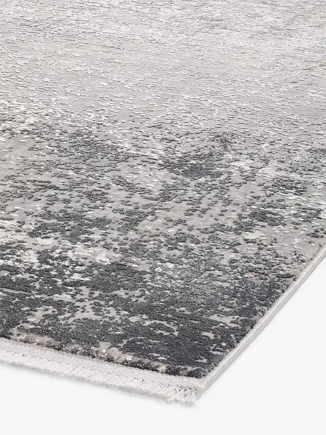 Toros Distressed Ombre Charcoal / Silver Rug