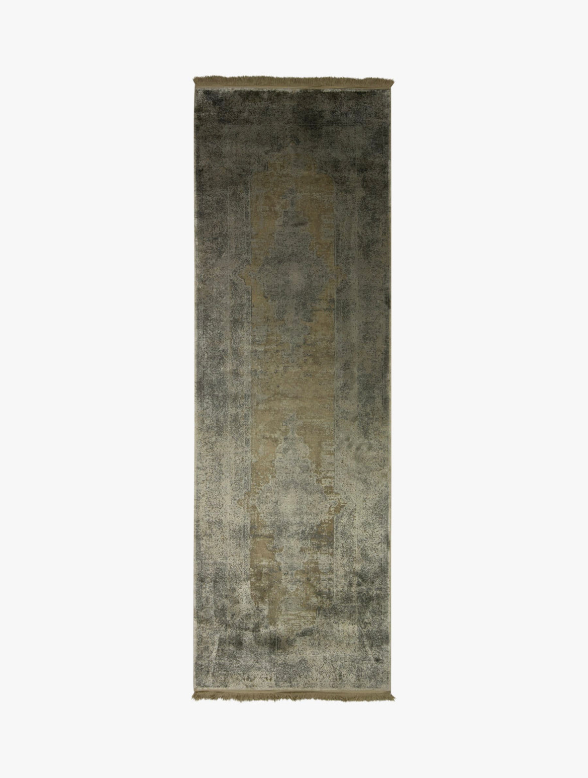 Toros Distressed Medallion Mink Overdyed Rug