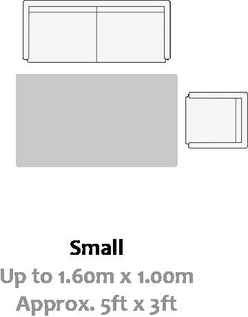 Small ( Up to 1.60m x 1.00m )
