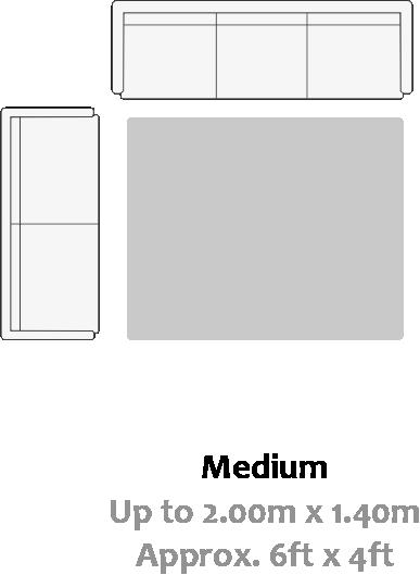 Medium ( Up to 2.00m x 1.40m )