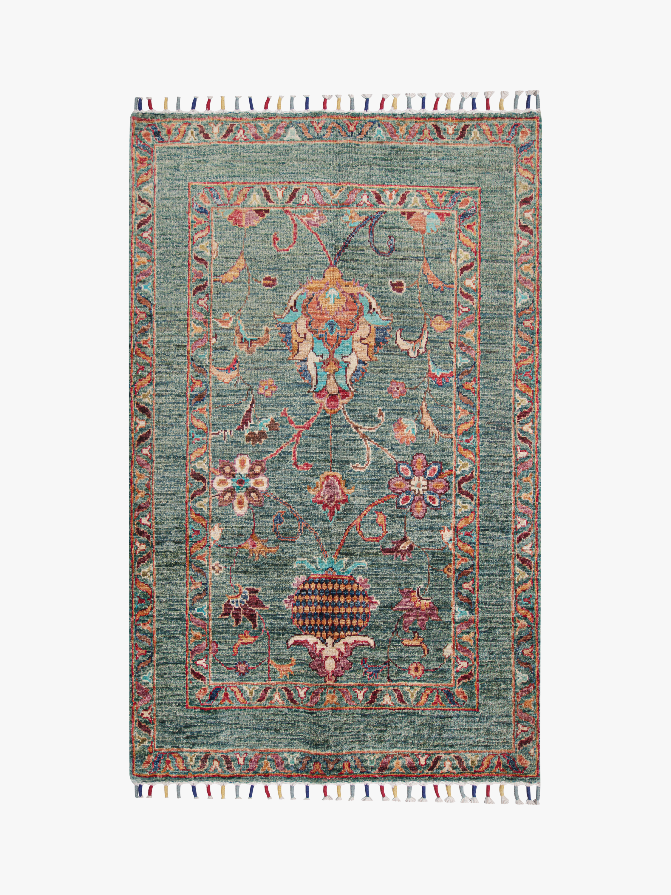 Sultani Green Rug PC 57469 - 1.30m X 0.87m