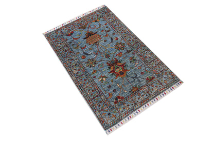 Sultani Blue Rug PC 57471 - 1.14m X 0.79m