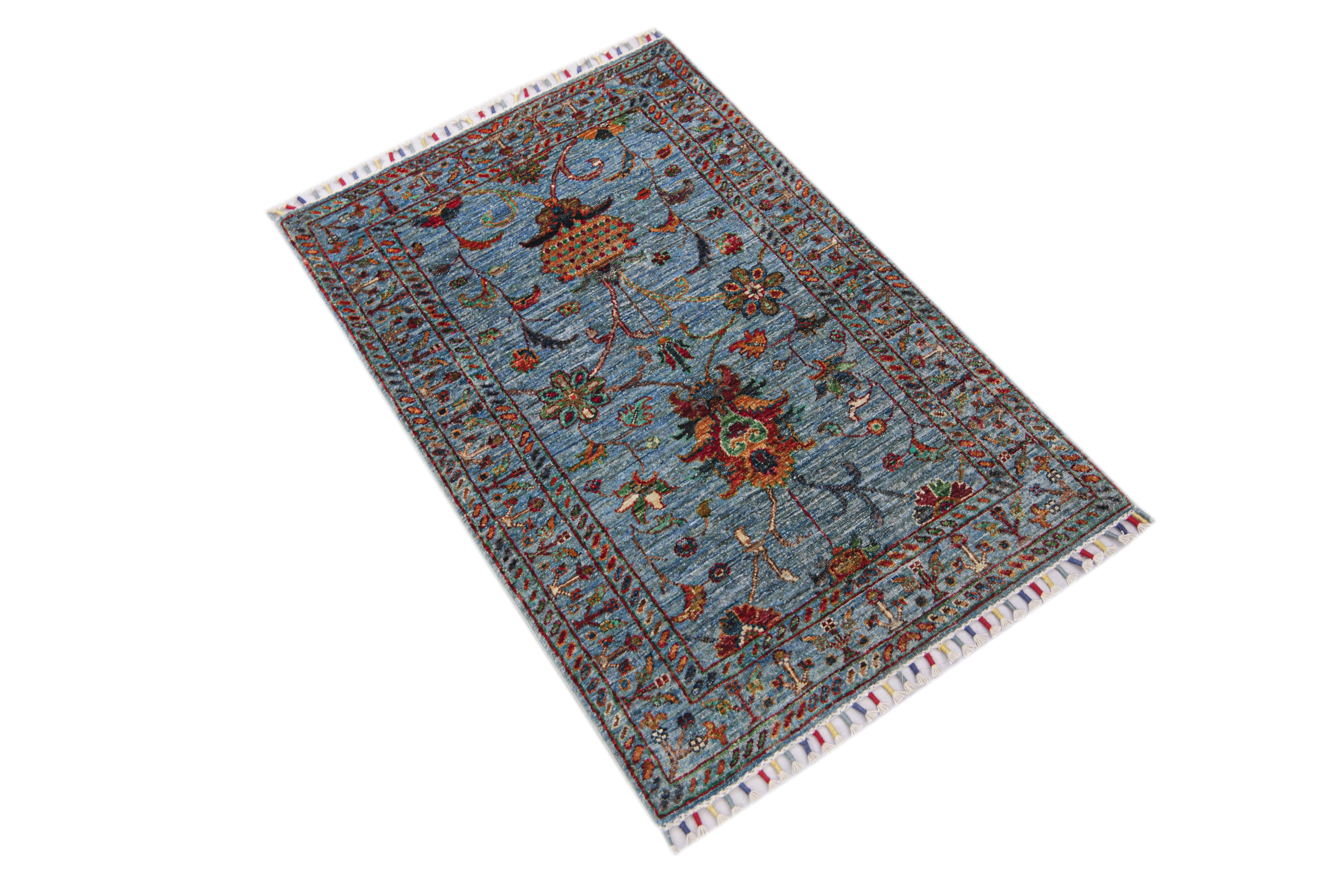 Sultani Blue Rug PC 57471 - 1.14m X 0.79m
