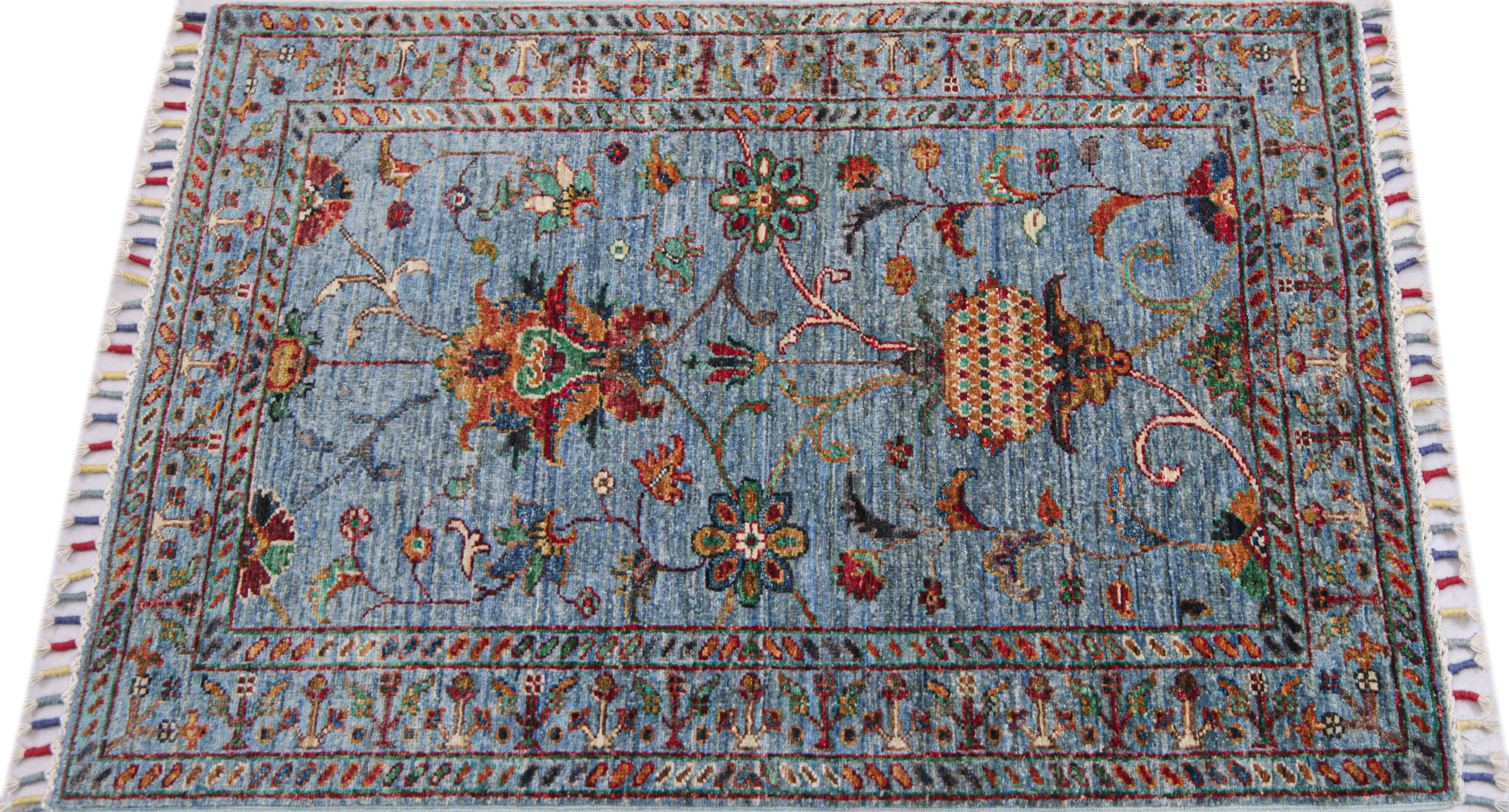 Sultani Blue Rug PC 57472 - 1.17m X 0.80m