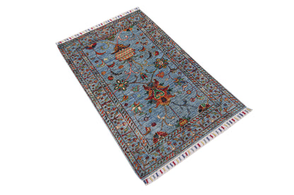 Sultani Blue Rug PC 57472 - 1.17m X 0.80m