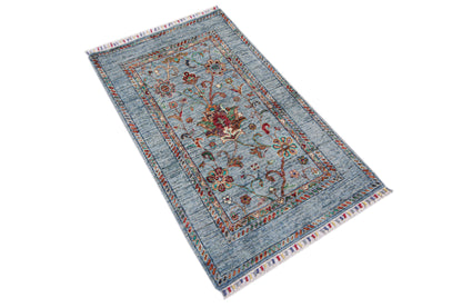 Sultani Blue Rug PC 57473 - 1.29m X 0.80m