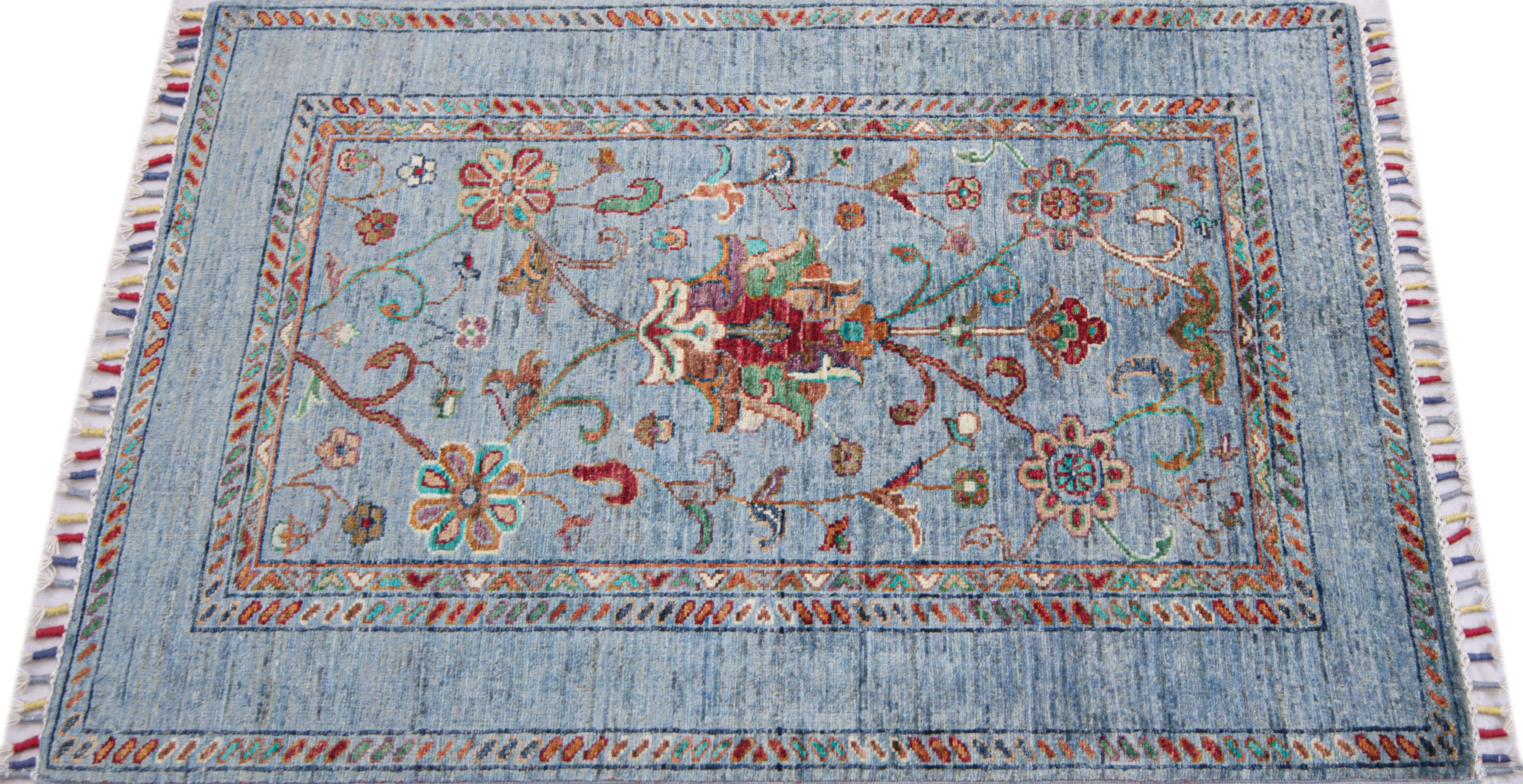 Sultani Blue Rug PC 57474 - 1.27m X 0.84m