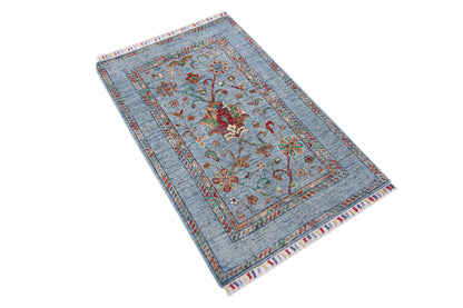 Sultani Blue Rug PC 57474 - 1.27m X 0.84m
