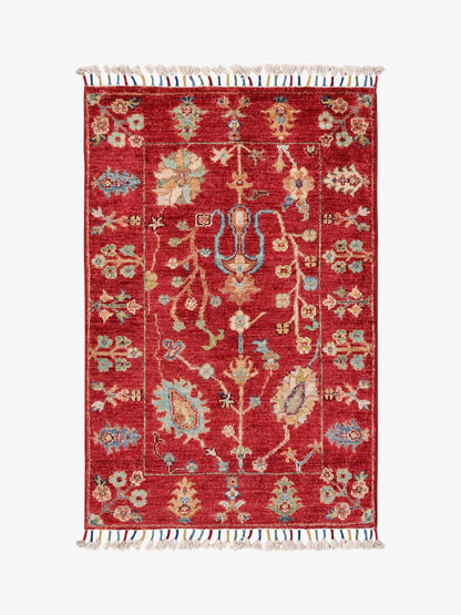 Sultani Red Rug PC 55614 - 0.92m X 0.61m