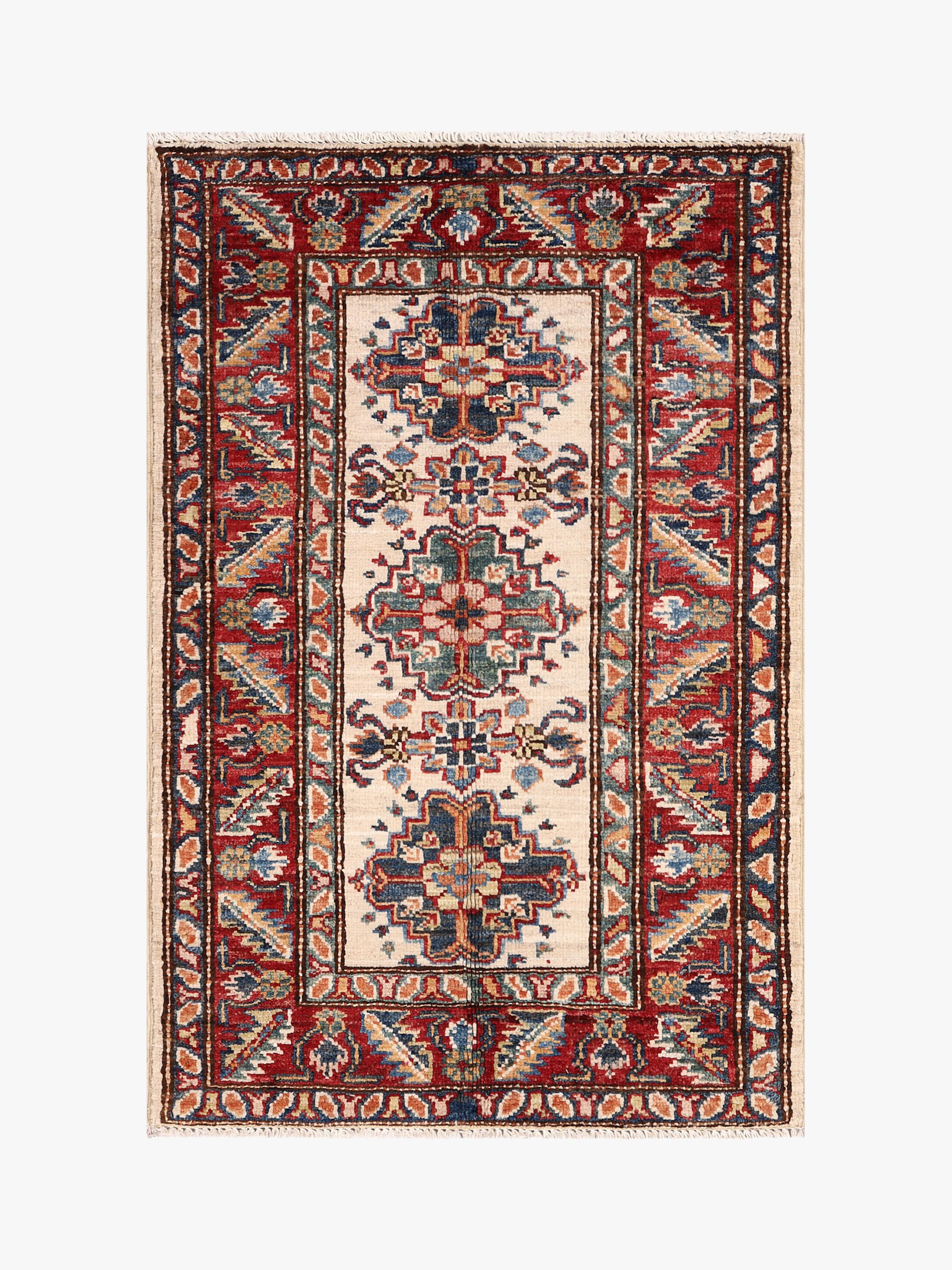 Supreme Kazak Ivory Rug PC 55412 - 0.90m X 0.61m