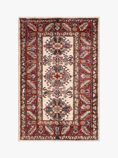 Supreme Kazak Ivory Rug PC 55412 - 0.90m X 0.61m