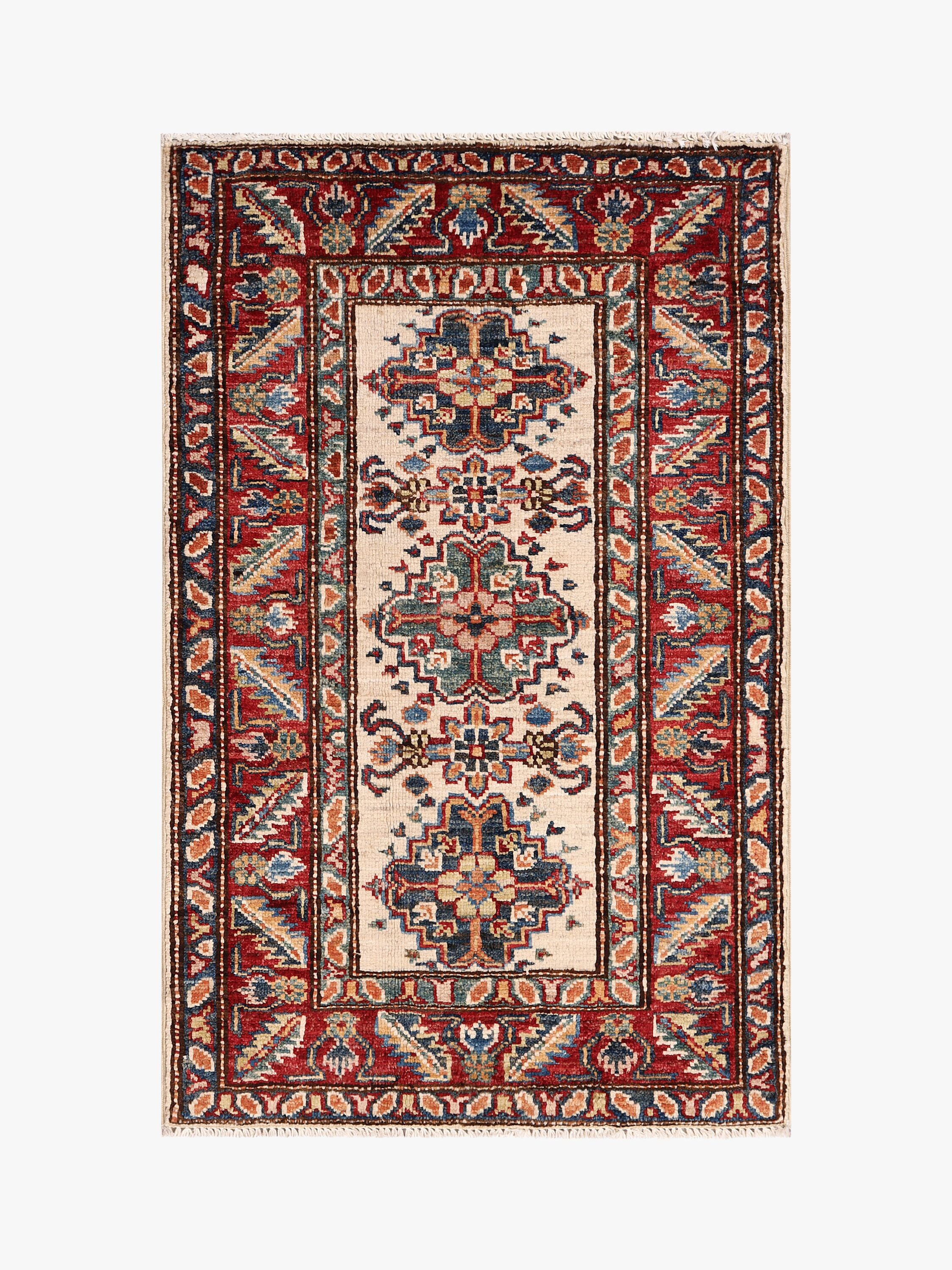 Supreme Kazak Ivory Rug PC 55413 - 0.91m X 0.60m