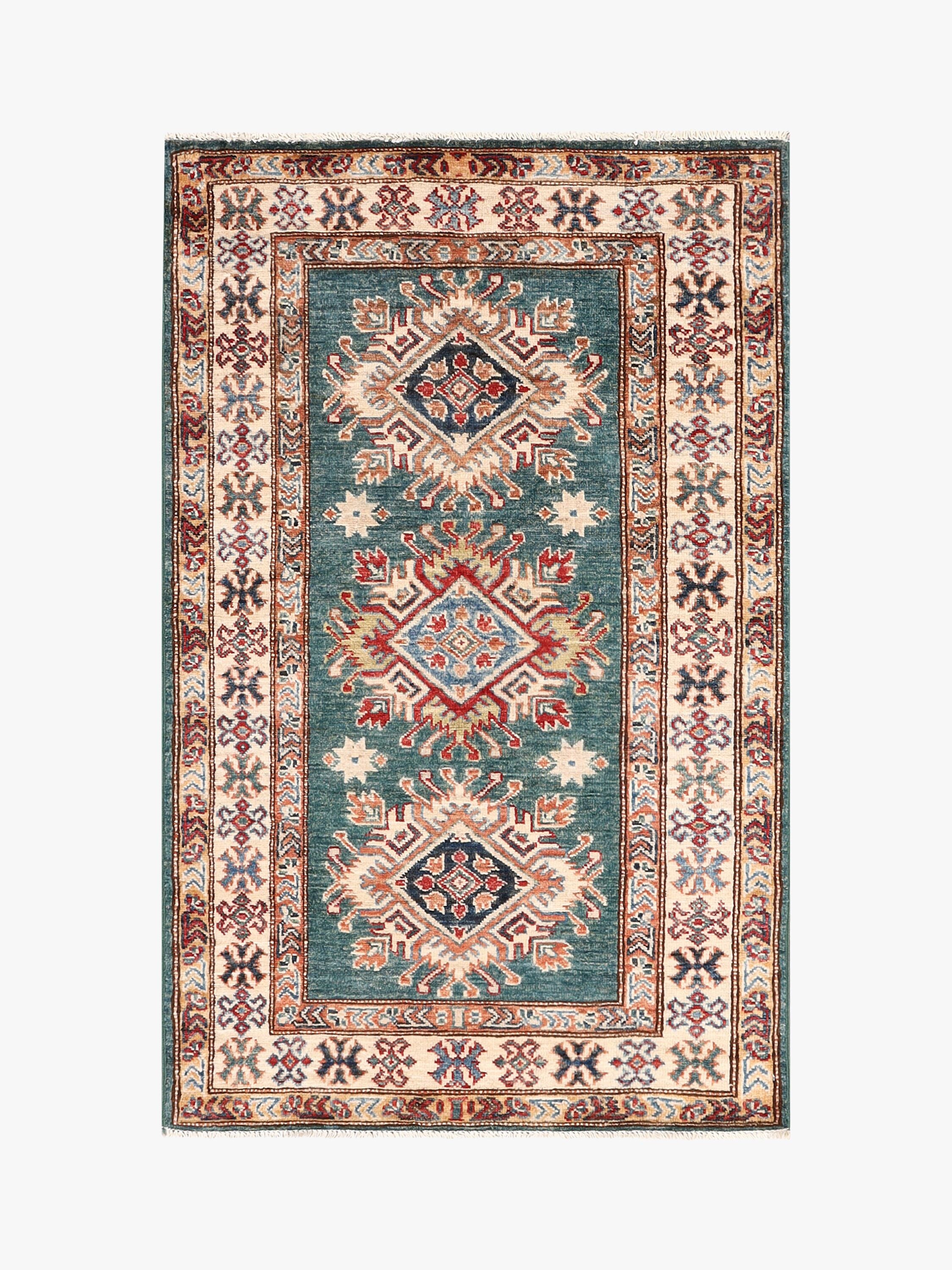 Supreme Kazak Green Rug PC 55410 - 1.27m X 0.80m