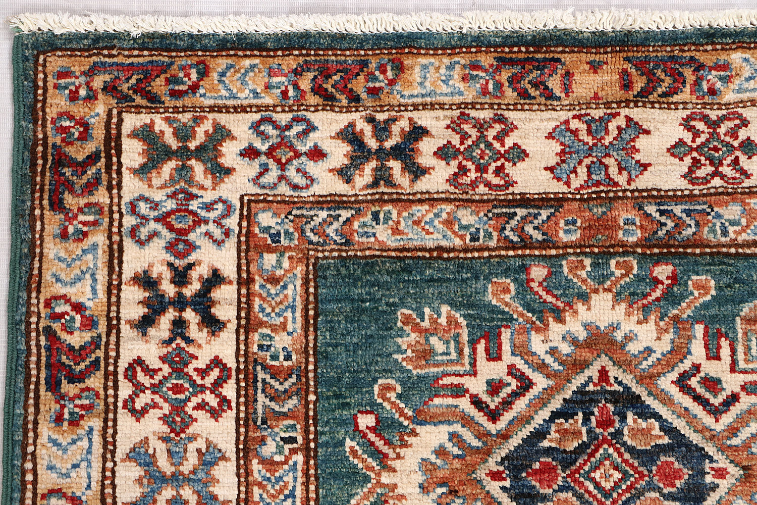 Supreme Kazak Green Rug PC 55405 - 1.27m X 0.86m