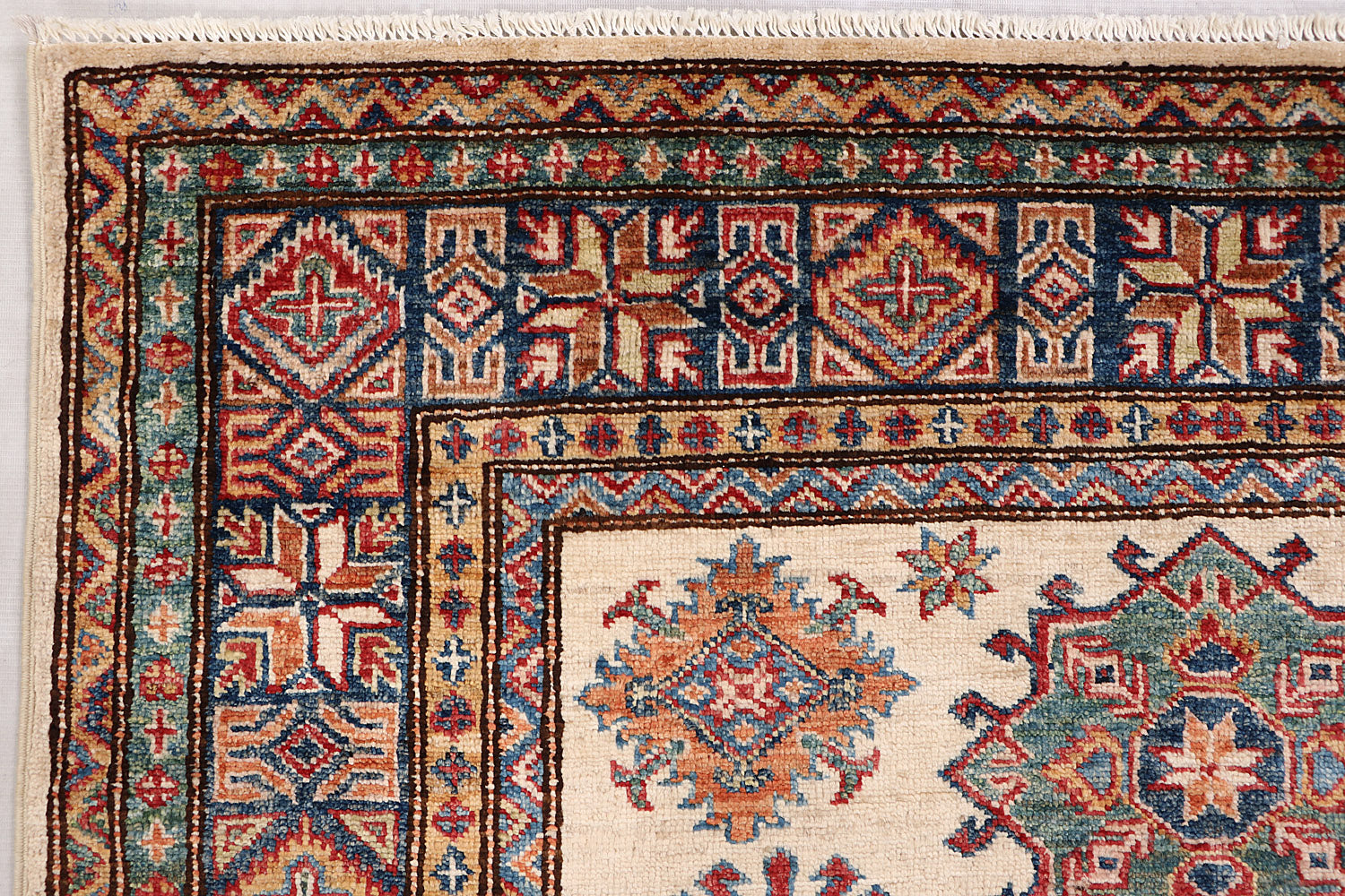 Supreme Kazak Ivory Rug PC 55396 - 1.85m X 1.27m