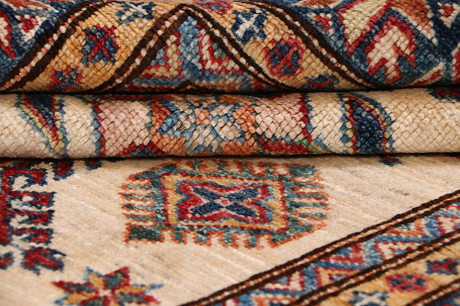 Supreme Kazak Ivory Rug PC 55396 - 1.85m X 1.27m