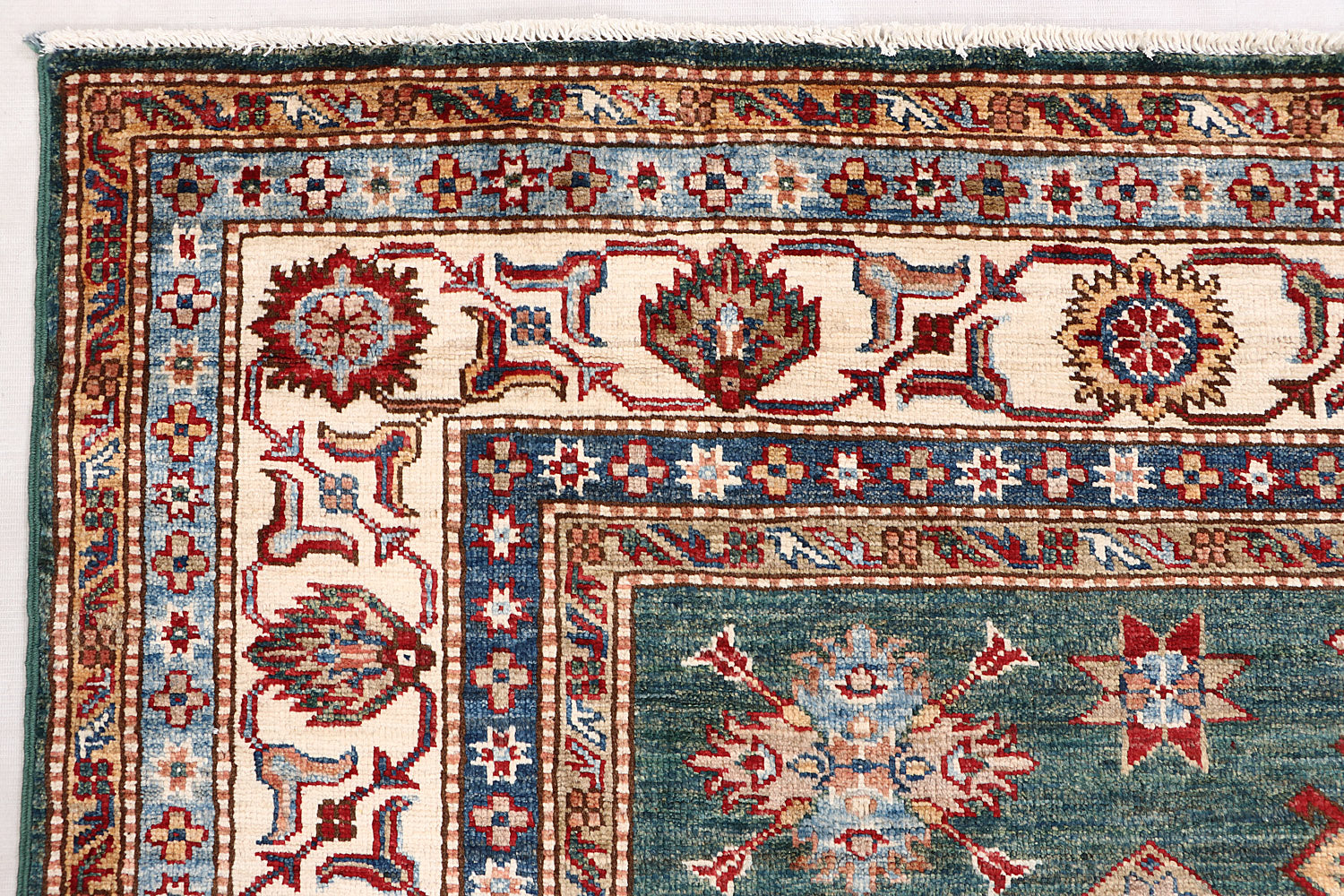 Supreme Kazak Green Rug PC 55380 - 2.28m X 1.67m