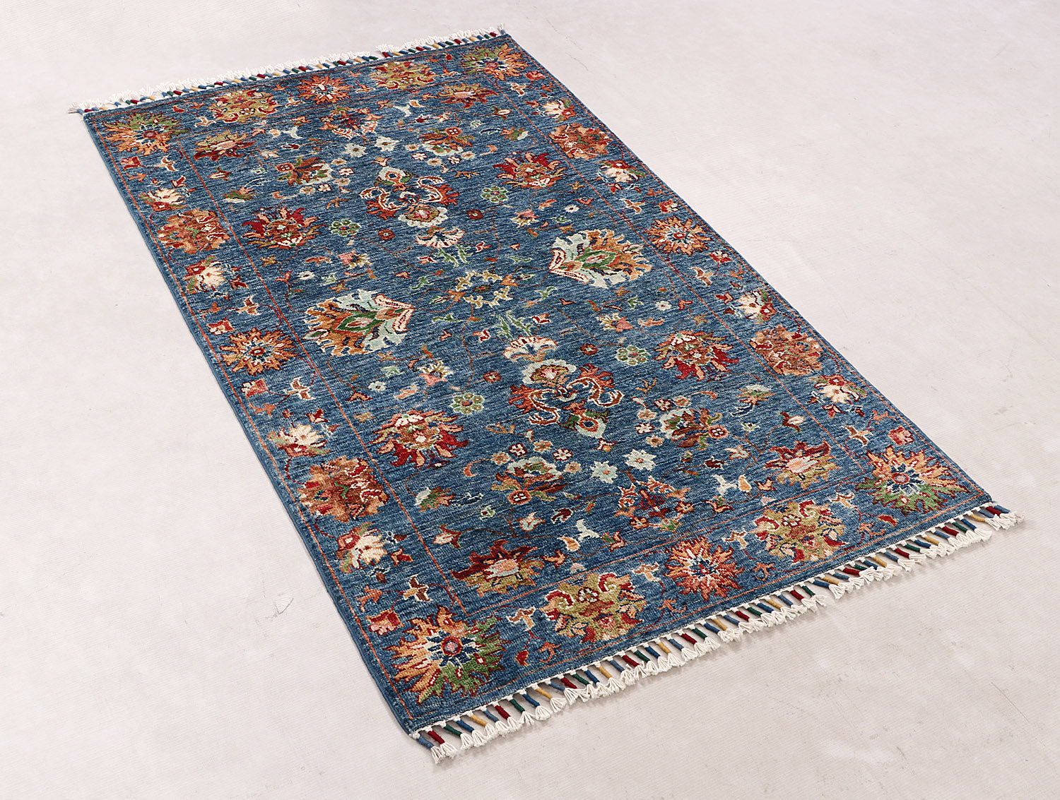 Sultani Blue Rug PC 55452 - 1.51m X 0.92m