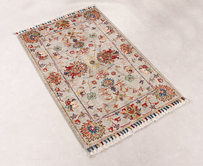 Sultani Grey Rug PC 55436 - 0.93m X 0.64m