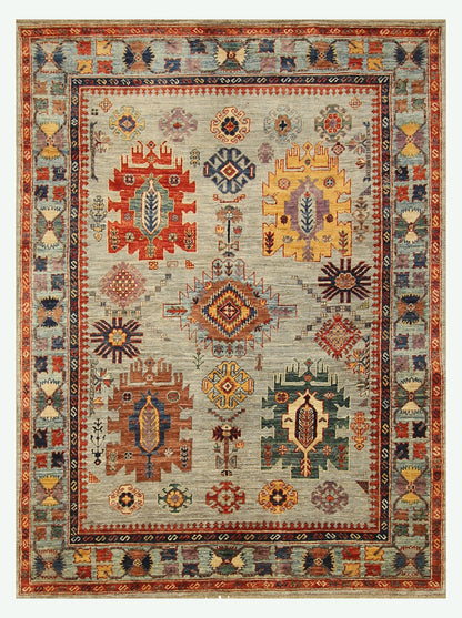Sultani Grey Rug PC 51529 - 1.98m X 1.46m