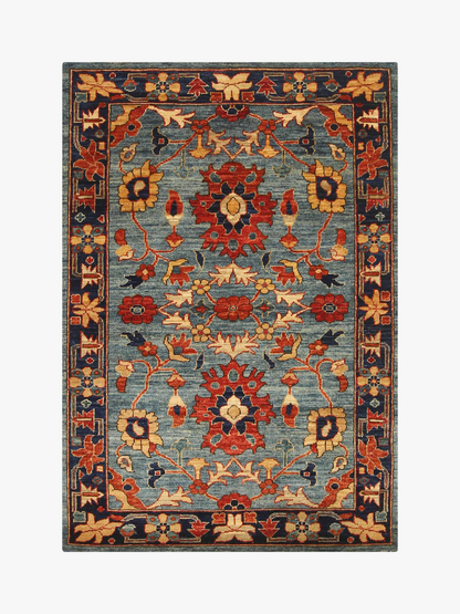Fine Aryana Blue Rug PC 53063 - 1.49m X 0.99m