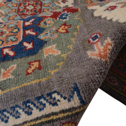Kazak Grey Rug PC 52316 - 1.85m X 1.29m