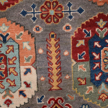 Kazak Grey Rug PC 52316 - 1.85m X 1.29m