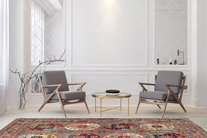 Kazak Grey Rug PC 52316 - 1.85m X 1.29m