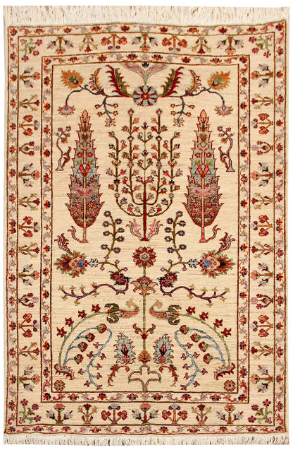 Pictorial Ivory Rug PC 51287 - 1.87m X 1.22m