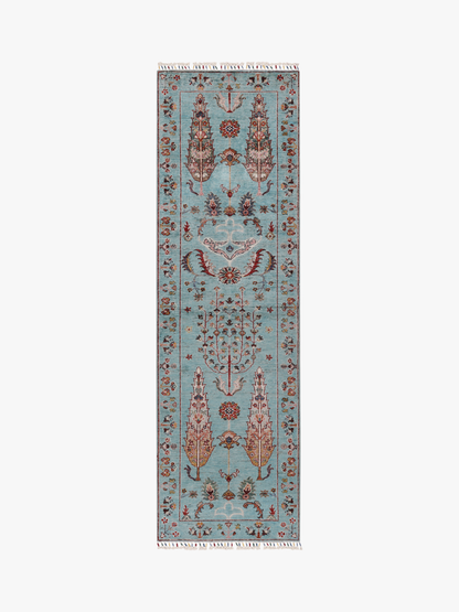 Pictorial Aqua Rug PC 56887 - 2.38m X 0.72m