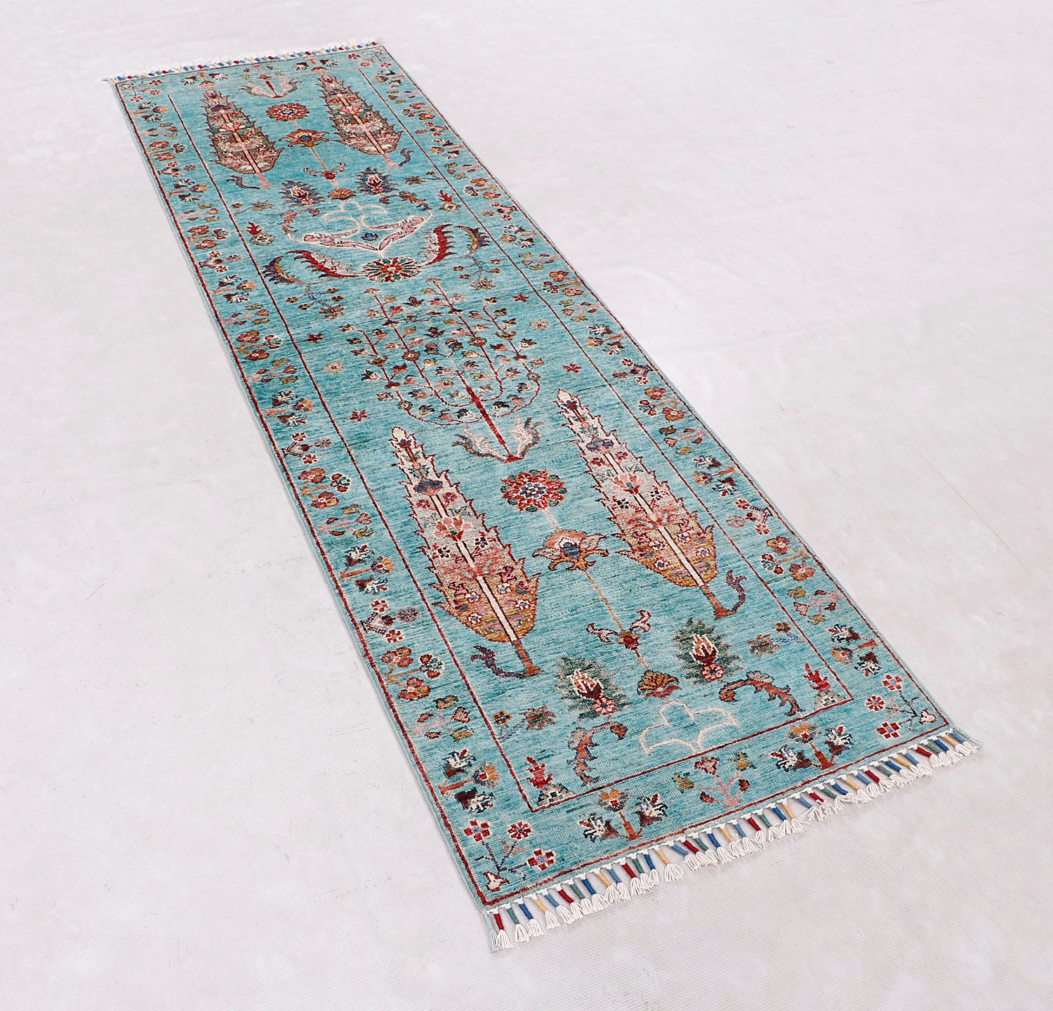 Pictorial Aqua Rug PC 56887 - 2.38m X 0.72m