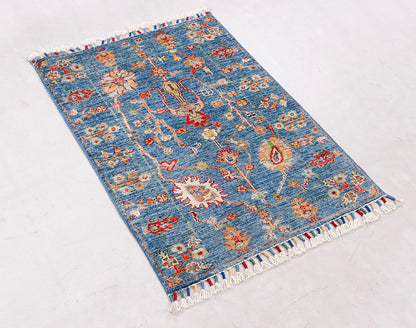 Sultani Blue Rug PC 56832 - 0.88m X 0.63m