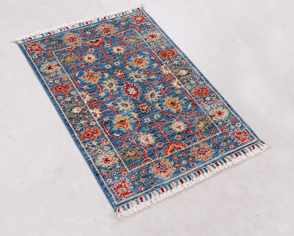 Sultani Blue Rug PC 56766 - 0.90m X 0.64m