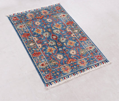 Sultani Blue Rug PC 56772 - 0.90m X 0.63m