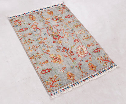 Sultani Grey Rug PC 56829 - 0.89m X 0.65m