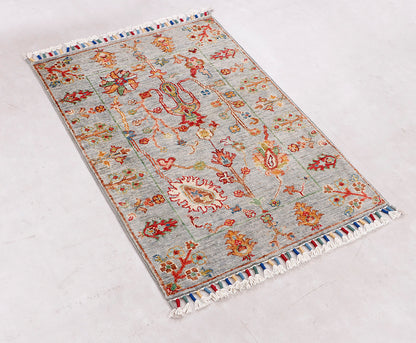 Sultani Grey Rug PC 56830 - 0.89m X 0.62m