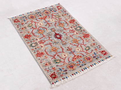 Sultani Grey Rug PC 56767 - 0.89m X 0.63m