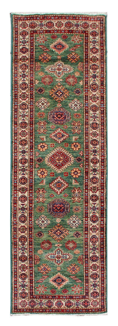 Supreme Kazak Green Rug PC 54559 - 1.83m X 0.60m