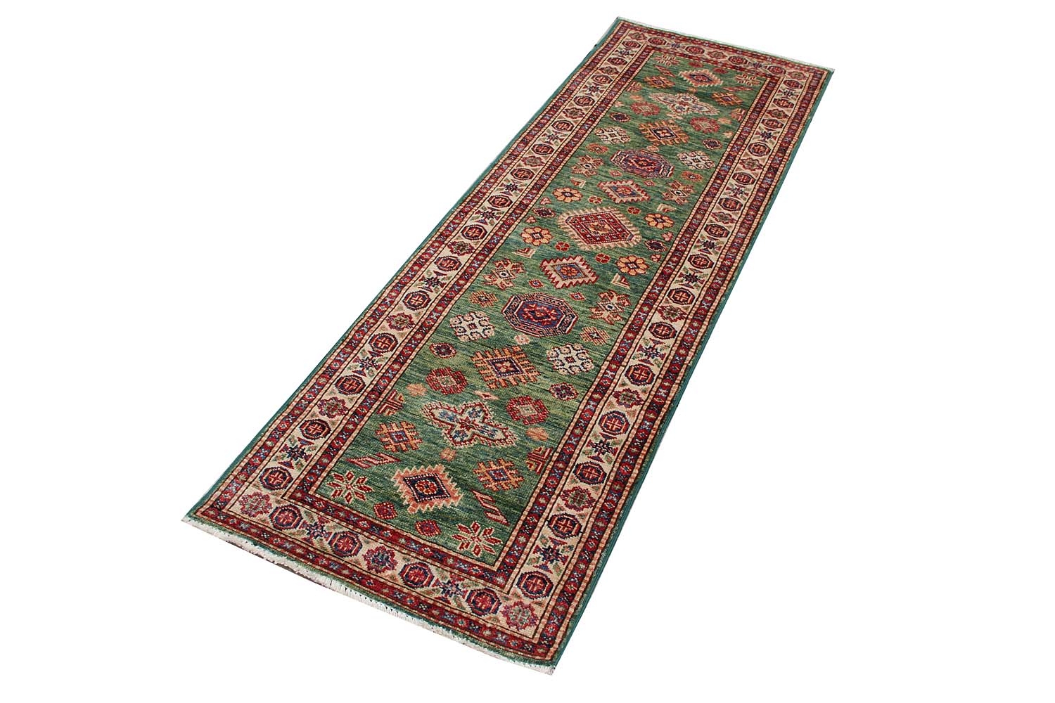 Supreme Kazak Green Rug PC 54559 - 1.83m X 0.60m